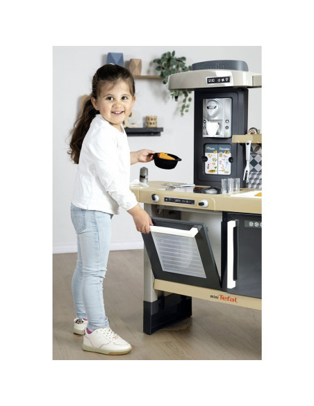 S7600312308,Bucatarie Smoby Tefal Evolutive albastru cu accesorii