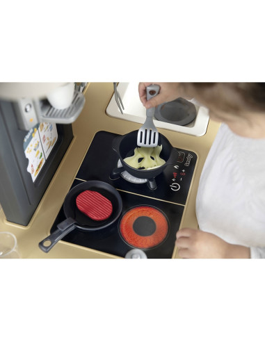 S7600312308,Bucatarie Smoby Tefal Evolutive albastru cu accesorii
