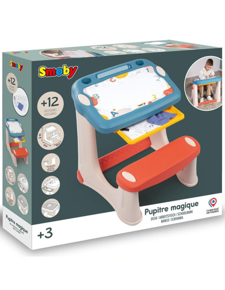 S7600420224,Banca scolara Smoby Magical Desk cu accesorii