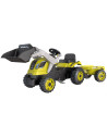 S7600710132,Tractor cu pedale si remorca Smoby Farmer Max verde cu negru