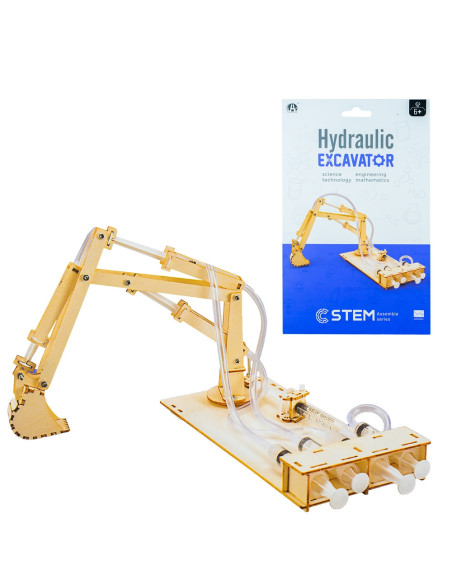 CH2053,Kit stem, construieste singur - Excavator din lemn hidraulic