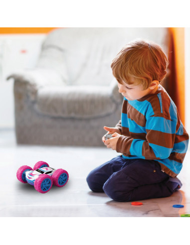 7530-20250,Masina Cu Telecomanda Exost Rc 1:18 360 Cross Led Amazone