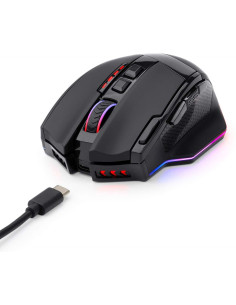 M801P-RGB,Mouse gaming wireless si cu fir Redragon Sniper Pro negru iluminare RGB 2