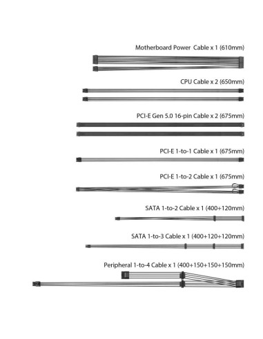 90YE00S0-B0NA00,Sursa full modulara ASUS TUF Gaming 1200W Gold neagra