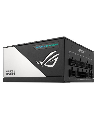 90YE00N3-B0NA00,Sursa full modulara ASUS ROG Loki SFX-L 850W neagra cu alb iluminare aRGB
