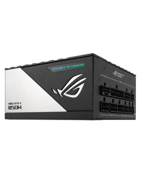 90YE00N3-B0NA00,Sursa full modulara ASUS ROG Loki SFX-L 850W neagra cu alb iluminare aRGB