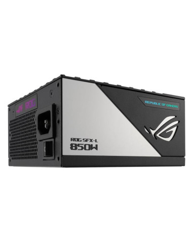 90YE00N3-B0NA00,Sursa full modulara ASUS ROG Loki SFX-L 850W neagra cu alb iluminare aRGB