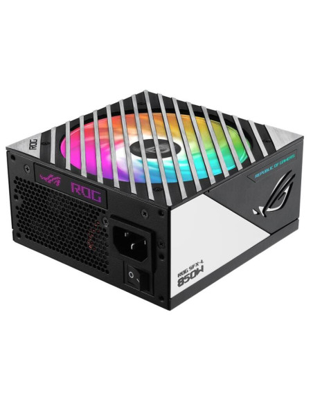 90YE00N3-B0NA00,Sursa full modulara ASUS ROG Loki SFX-L 850W neagra cu alb iluminare aRGB