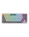 K652GG-RGB-PRO,Tastatura gaming mecanica Bluetooth cu fir si wireless Redragon Azure gri iluminare RGB switch-uri rosii