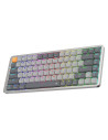 K652GG-RGB-PRO,Tastatura gaming mecanica Bluetooth cu fir si wireless Redragon Azure gri iluminare RGB switch-uri rosii