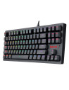 K598P-KBS,Tastatura gaming Bluetooth cu fir si wireless Redragon Karma neagra iluminare RGB switch-uri albastre