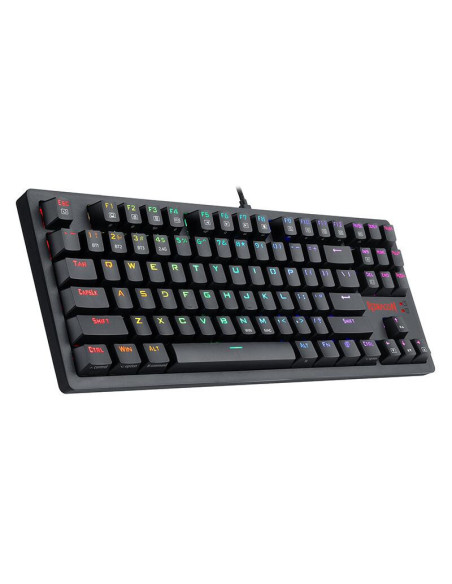 K598P-KBS,Tastatura gaming Bluetooth cu fir si wireless Redragon Karma neagra iluminare RGB switch-uri albastre