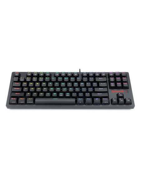 K598P-KBS,Tastatura gaming Bluetooth cu fir si wireless Redragon Karma neagra iluminare RGB switch-uri albastre