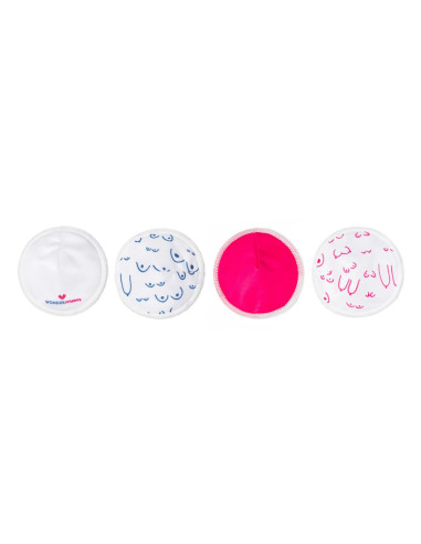 TN-23109,Set 8 protectii pentru san refolosibile, din bambus, WonderMom