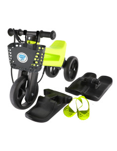 8595557516552,Bicicleta fara pedale Funny Wheels Rider YETTI SUPERPACK 3 in 1 Lime/Black
