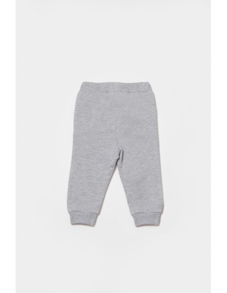 UP-BC-CSY8020-9,Pantaloni lungi, Two thread, 100%bumbac organic - Gri, BabyCosy (Marime: 9-12 luni)