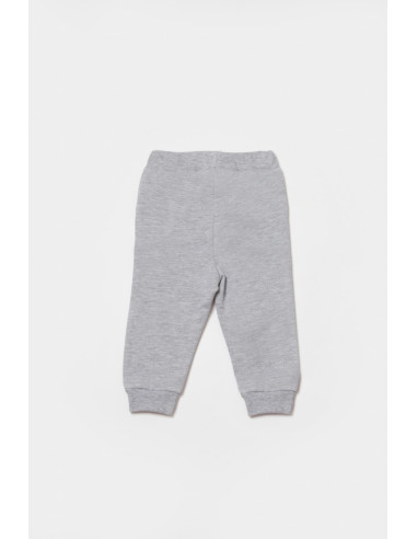 UP-BC-CSY8020-3,Pantaloni lungi, Two thread, 100%bumbac organic - Gri, BabyCosy (Marime: 3-6 Luni)