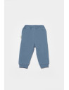 UP-BC-CSY8021-3,Pantaloni lungi, Two thread, 100%bumbac organic - Indigo, BabyCosy (Marime: 3-6 Luni)