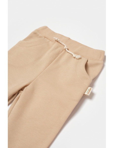 UP-BC-CSY8023-18,Pantaloni lungi, Two thread, 100%bumbac organic - Stone, BabyCosy (Marime: 18-24 Luni)