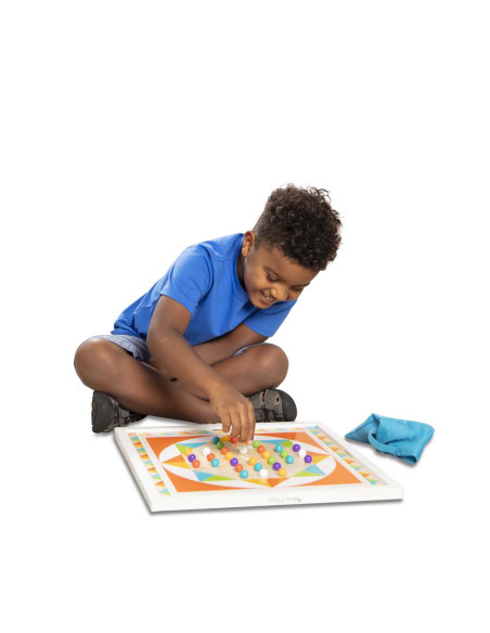 MD30382,Joc de societate 2 in 1 Solitaire si Sah chinezesc - Melissa & Doug