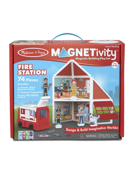 MD30654,Set de joaca magnetic Statia de Pompieri- Melissa & Doug MD30654,Set de joaca magnetic Statia de Pompieri- Melissa & Doug