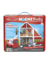 MD30654,Set de joaca magnetic Statia de Pompieri- Melissa & Doug