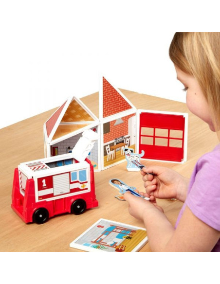 MD30654,Set de joaca magnetic Statia de Pompieri- Melissa & Doug MD30654,Set de joaca magnetic Statia de Pompieri- Melissa & Doug