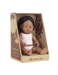 ML31271,Papusa 38 cm, baiat nativ american, cu corp parfumat 2