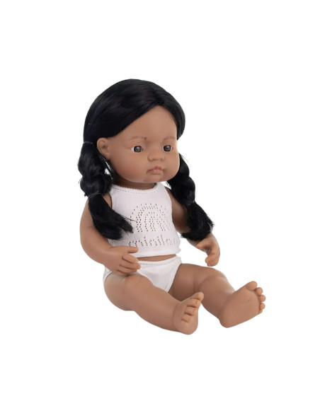 ML31272,Papusa 38 cm, fetita nativ americana, cu corp parfumat