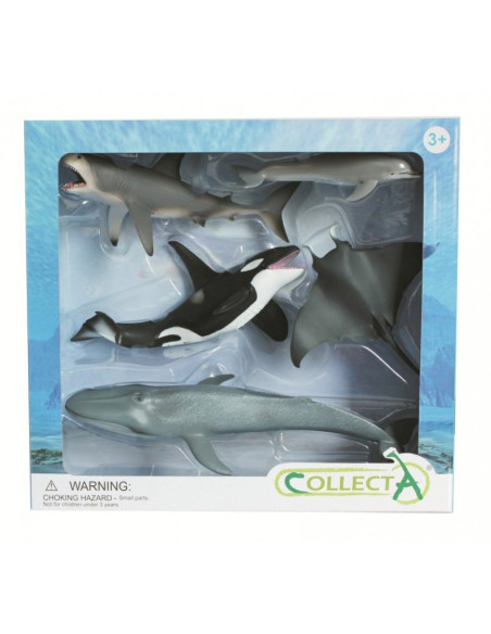 COL84072WB,Set de 5 figurine pictate manual Viata Marina