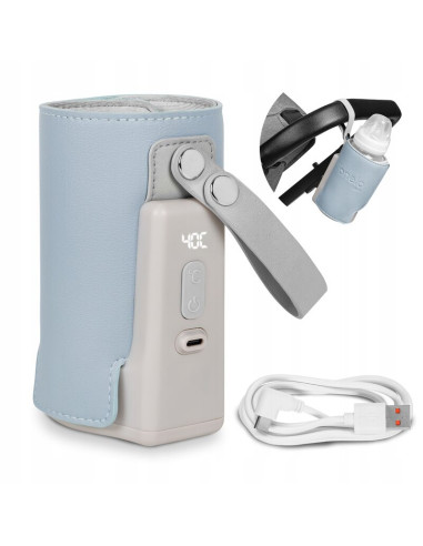 BN-LOC-THERMUP_GO_PLUS_BLUE_SKY,Lionelo - Incalzitor biberoane ThermUp Go Plus, Portabil, Cu aspect elegant, Temperatura constan