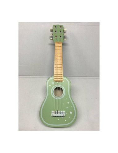 BN-80104,Joueco - Chitara din lemn certificat FSC, Cu 6 corzi, Stimuleaza creativitatea, Dezvolta coordonarea motrica, 54 x 18.5