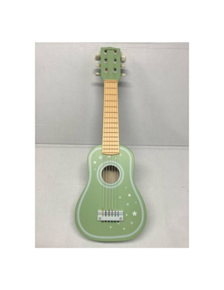 BN-80104,Joueco - Chitara din lemn certificat FSC, Cu 6 corzi, Stimuleaza creativitatea, Dezvolta coordonarea motrica, 54 x 18.5