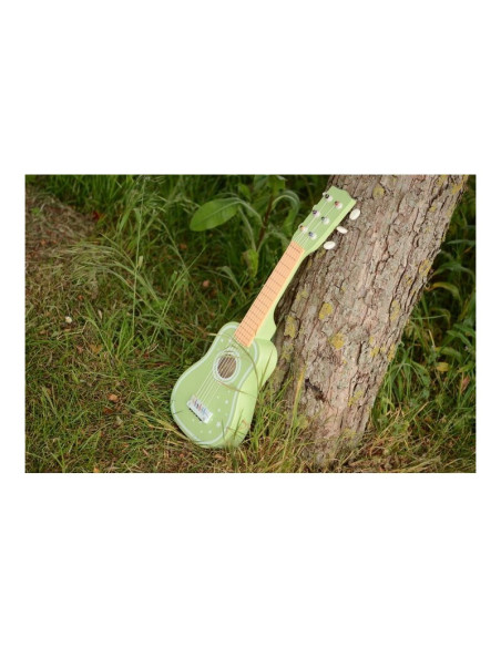 BN-80104,Joueco - Chitara din lemn certificat FSC, Cu 6 corzi, Stimuleaza creativitatea, Dezvolta coordonarea motrica, 54 x 18.5