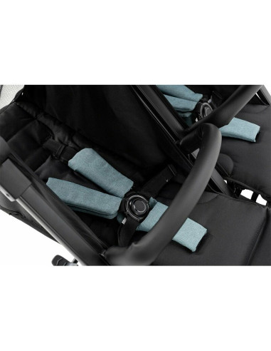 BN-49720,Carucior gemeni Active Twin Cadru din aluminiu Spatar reglabil Pliere compacta Conform cu standardul european de securi