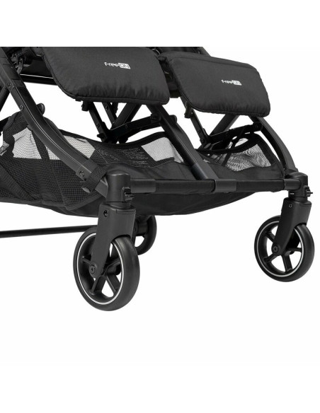 BN-49720,Carucior gemeni Active Twin Cadru din aluminiu Spatar reglabil Pliere compacta Conform cu standardul european de securi