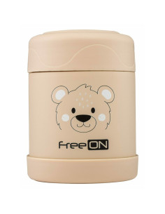BN-380739,Termos pentru alimente solide Din otel inoxidabil Mentine cald pana la 12 ore si rece pana la 24 ore FreeON Beige Bear 2