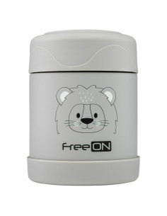 BN-380746,Termos pentru alimente solide Din otel inoxidabil Mentine cald pana la 12 ore si rece pana la 24 ore FreeON Grey Lion 2