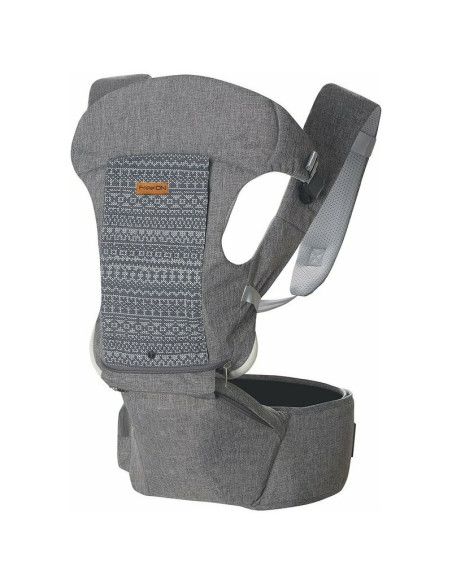 BN-48969,Marsupiu cu scaunel 8 in 1 Travel Mode De la 3.5 kg pana la 15 kg FreeON Grey