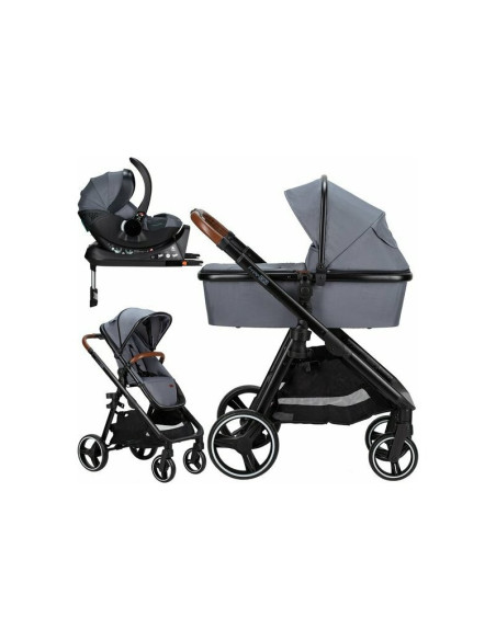 BN-49690,Carucior 4 in 1 Bloom Cu cadru din aluminiu Cu landou Scoica auto cu baza isofix Parte sport cu sezut reversibil Geanta