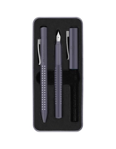 FC201529,Set stilou FC201529 M + Pix grip Faber-Castell, Gri