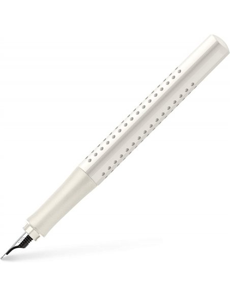 FC201527,Set stilou FC201527 M + Pix grip Faber-Castell, Alb cocos FC201527,Set stilou FC201527 M + Pix grip Faber-Castell, Alb cocos