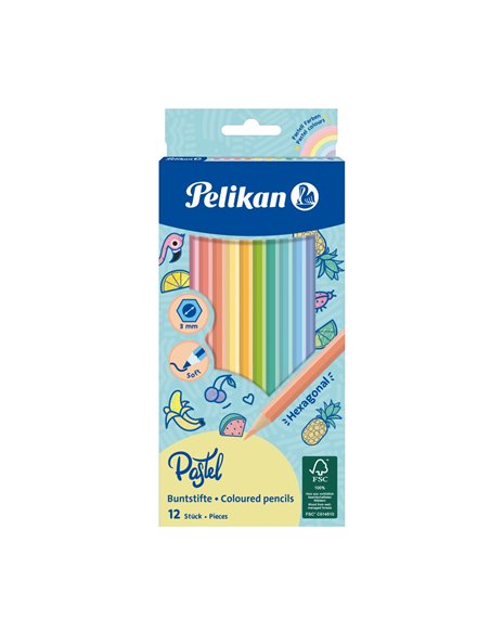 701143,Creioane color Pastel Herlitz, set 12 culori