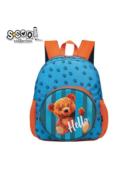 SC2100,Ghiozdan Gradinita HELLO, 33x27x15 Cm - S-COOL
