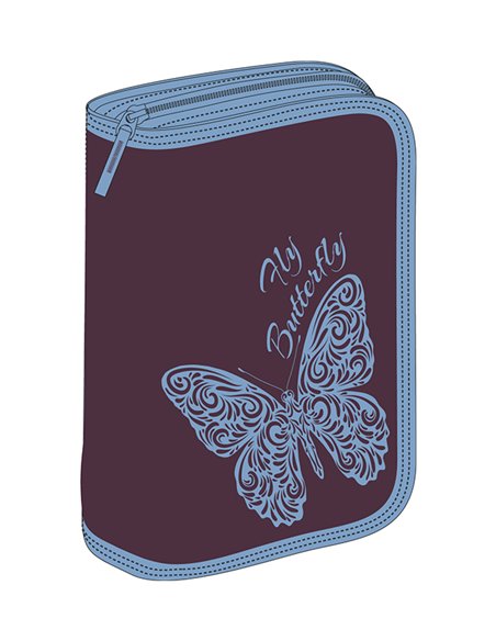 MCPE50Q22,Penar echipat PIGNA 50 piese 1 fermoar 2 extensii, Fly butterfly