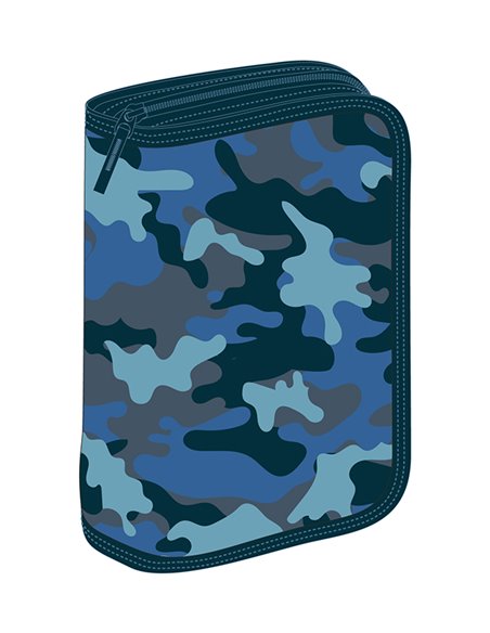 MCPE50Q26,Penar echipat PIGNA 50 piese 1 fermoar 2 extensii, Camuflaj albastru