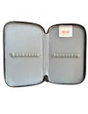 EJPE2303-1,Penar neechipat cu 3 fermoare Pigna, Negru, Motiv Emoji