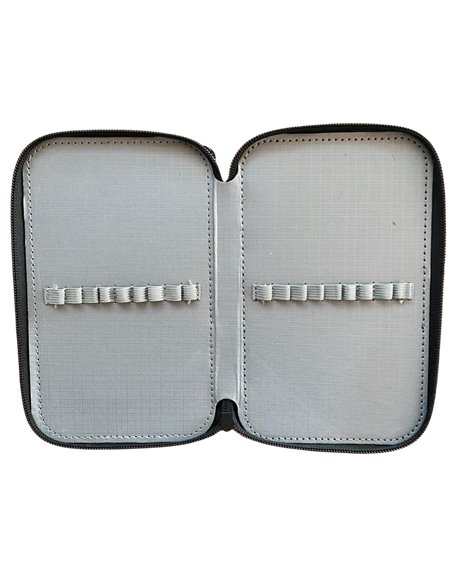 EJPE2303-1,Penar neechipat cu 3 fermoare Pigna, Negru, Motiv Emoji