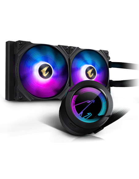 GP-AORUS WATERFORCE 280,COOLER GIGABYTE, "WATERFORCE 280", skt. universal, racire cu lichid, fan 140 mm x 2, 2150 rpm, LED RGB, 