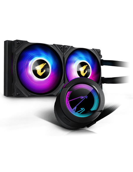 GP-AORUS WATERFORCE 240,COOLER GIGABYTE, "WATERFORCE 240", skt. universal, racire cu lichid, fan 120 mm x 2, 2150 rpm, LED ARGB,